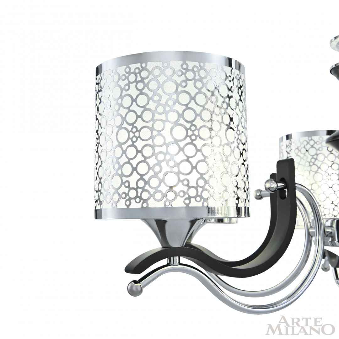 Подвесная люстра Arte Milano Florentia-6787 306787/6 Bk/Ni