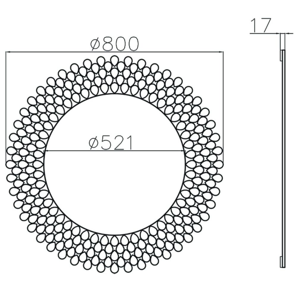 Зеркало Garda Decor 50SX-1808
