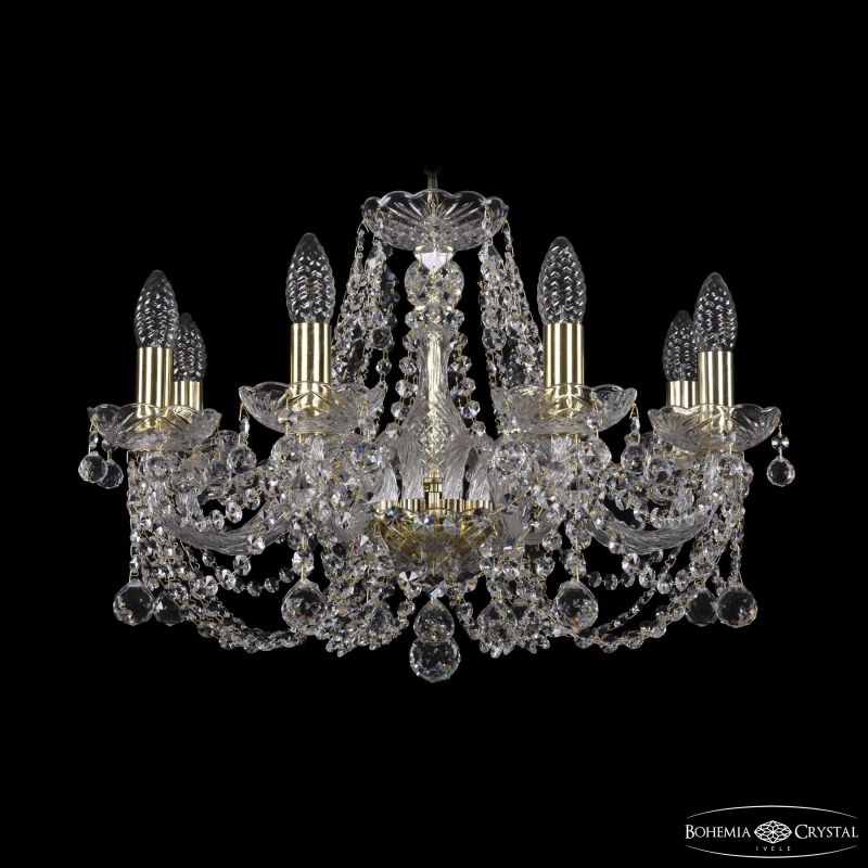 Подвесная люстра Bohemia Ivele Crystal 1406/8/195 G Balls
