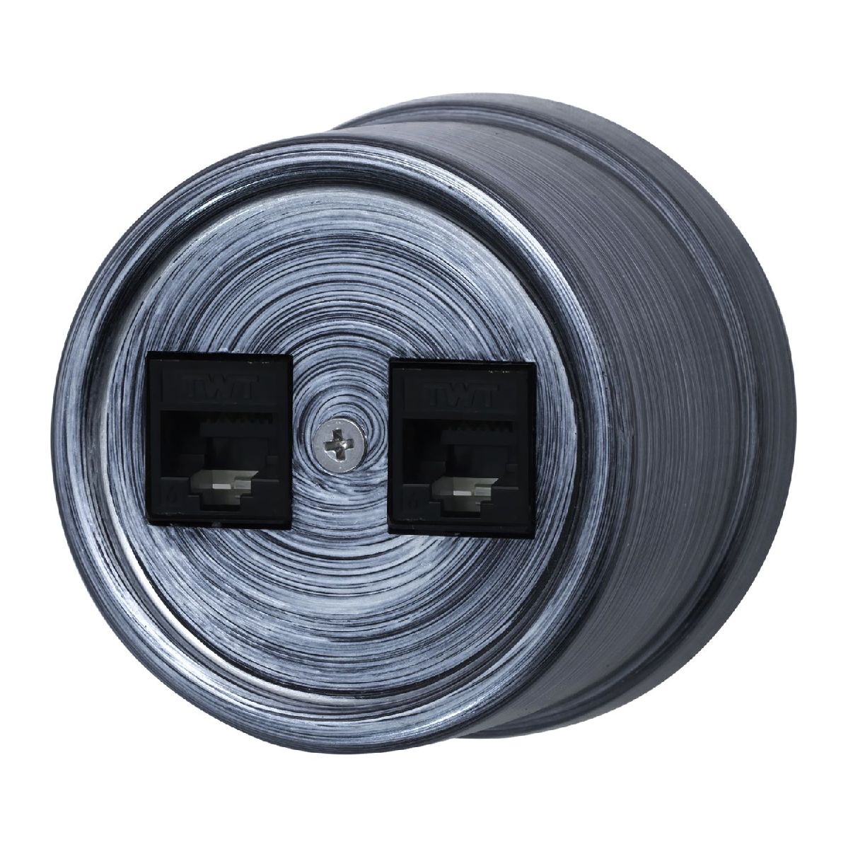 Розетка RJ45 информационная двойная Bironi Лизетта B1-302-11