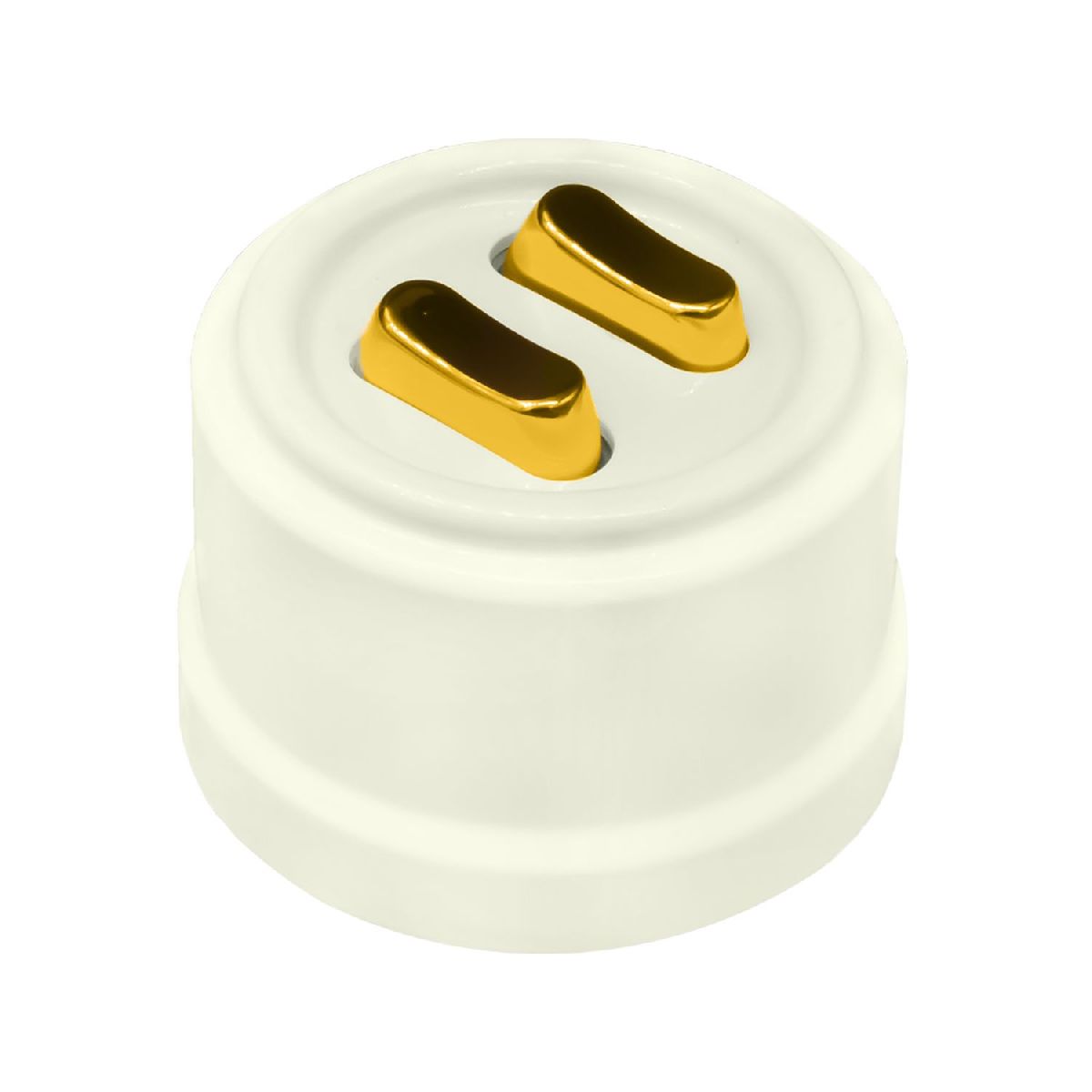 Выключатель двухклавишный Bironi Лизетта B1-222-211-G