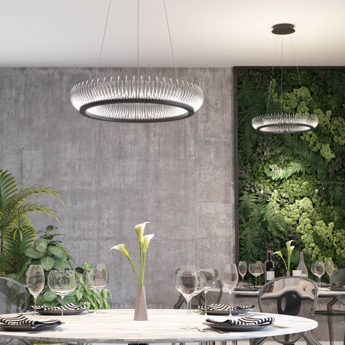 Подвесной светодиодный светильник Odeon Light Fire Ring 3863/61L