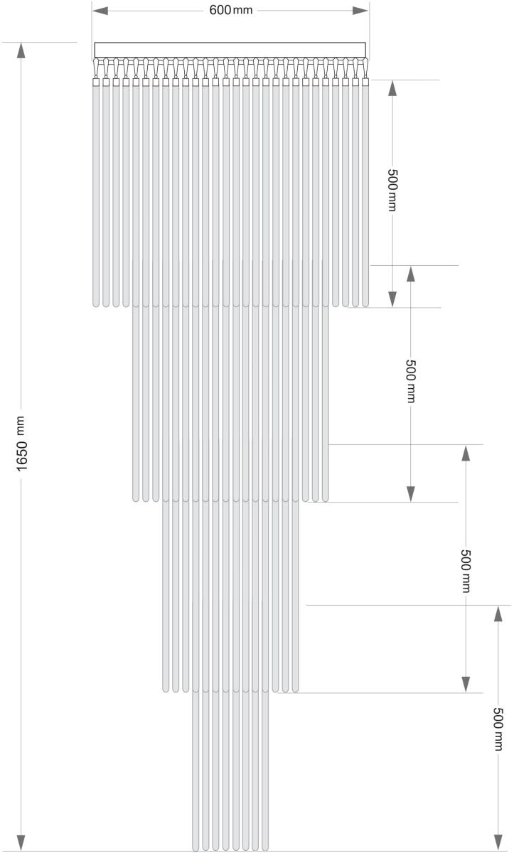 Каскадная люстра Kutek Filago FIL-PLM-10(P)600/500