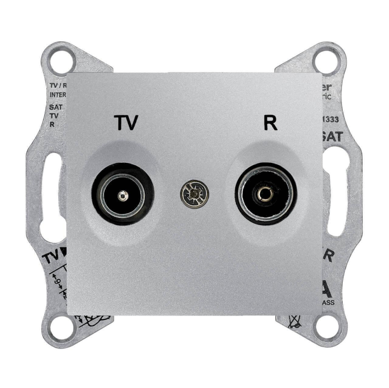 Розетка TV/R проходная Schneider Electric Sedna 8dB SDN3301360