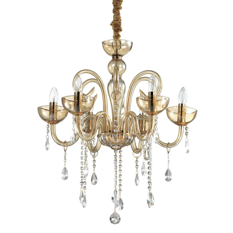Подвесная люстра Ideal Lux Canaletto SP6 Ambra 114521