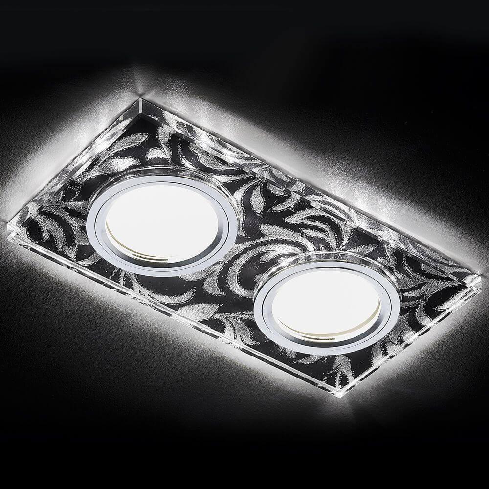 Встраиваемый светодиодный светильник Ambrella Light Led S234/2 BK/CH/WH