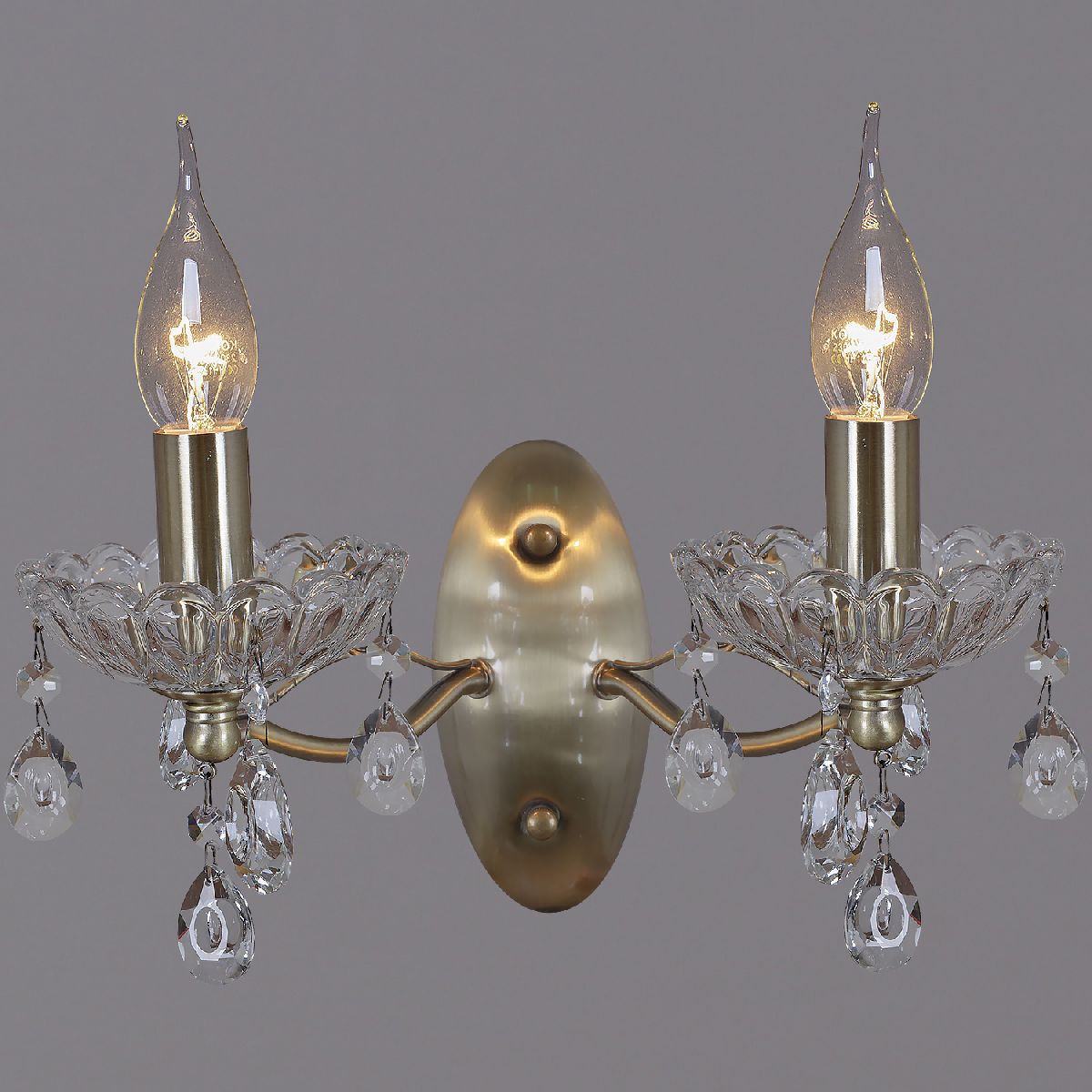 Бра бронзовое бронза Illumico IL0265-2WSQ-24 AB CASTOR