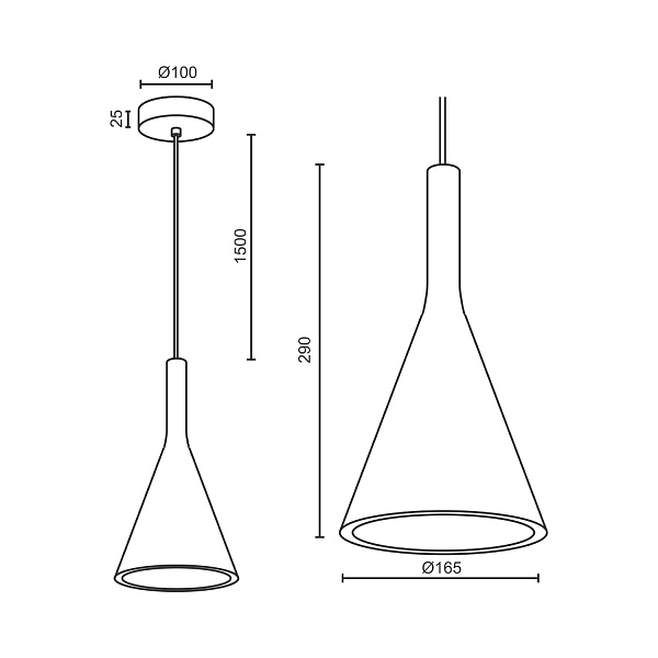 Подвесной светодиодный светильник Ledron Vivian B 00000013324 00000013324