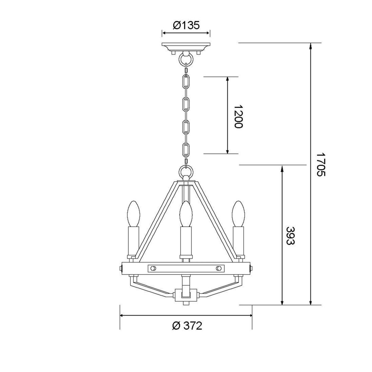 Подвесной светильник Wertmark Brenda WE586.03.023