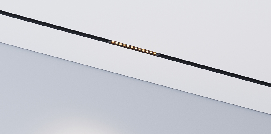 Трековый светильник Luminotti Slimline Flat Mask L.202.9.CCT.BK