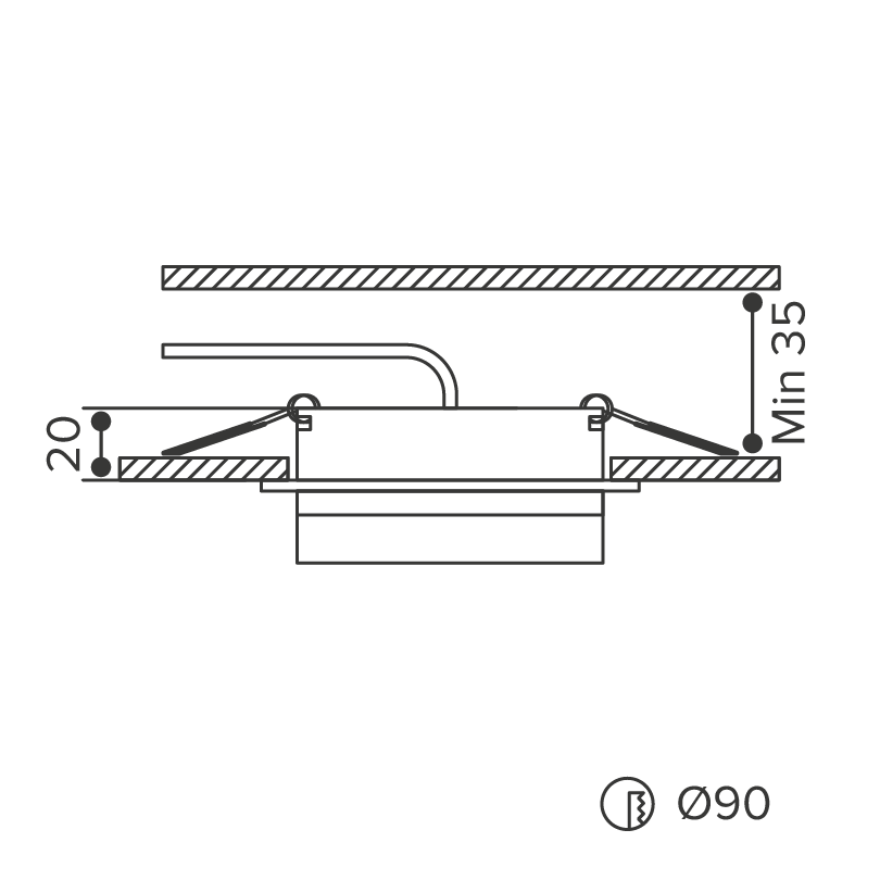 Встраиваемый светильник Wolta Luce WDL-GX53/06W-R