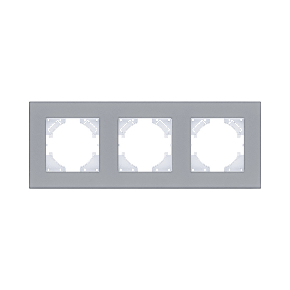Рамка 3-постовая, стекло серый Kollinger Reflex MG RM3GY