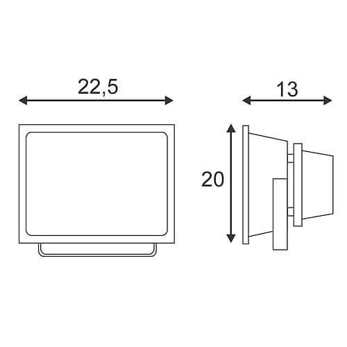 Прожектор светодиодный SLV Led Outdoor Beam 54W 5700K 1001637