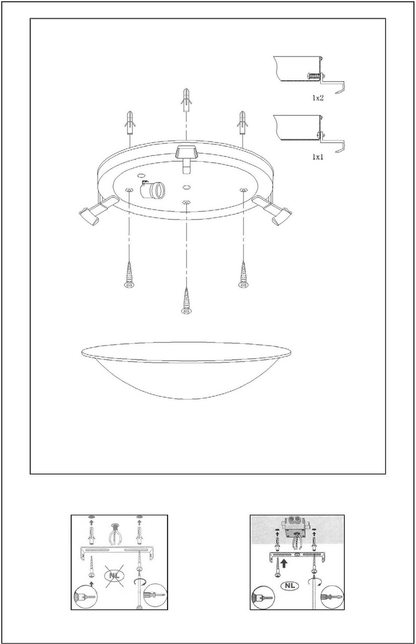 Настенно-потолочный светильник Lucide Alabaster 07113/30/67