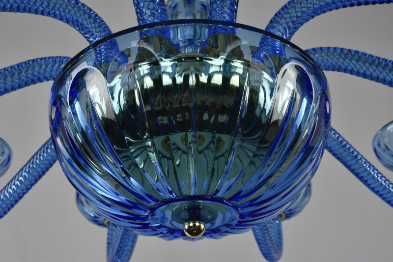 Подвесная люстра Bohemia Ivele Crystal 1311/10/300 G Aq/Aquamarine/M-1H