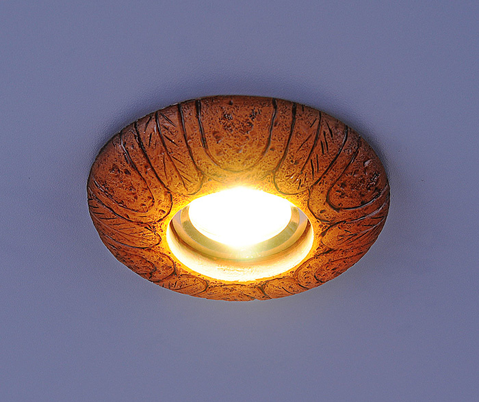 Встраиваемый светильник с двойной подсветкой Elektrostandard 3040 желтая подсветка 4690389030536