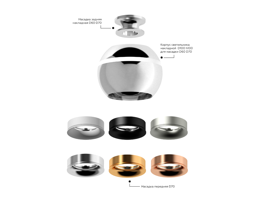 Насадка задняя накладная Ambrella Light DIY Spot N7928