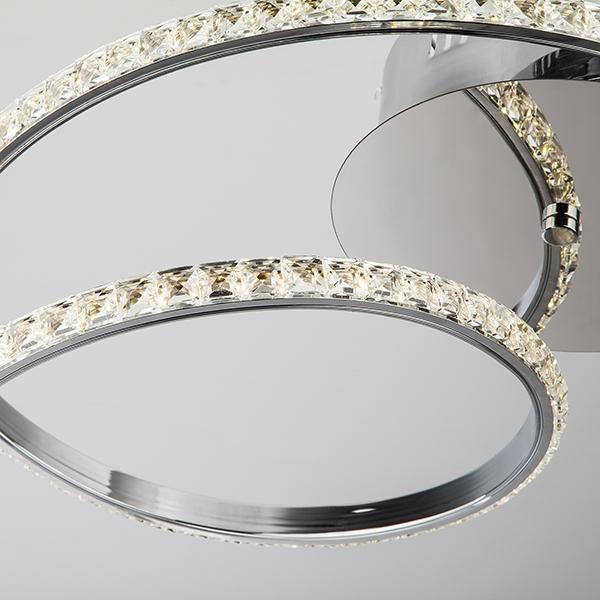 Потолочный светодиодный светильник Eurosvet 90064/2 хром