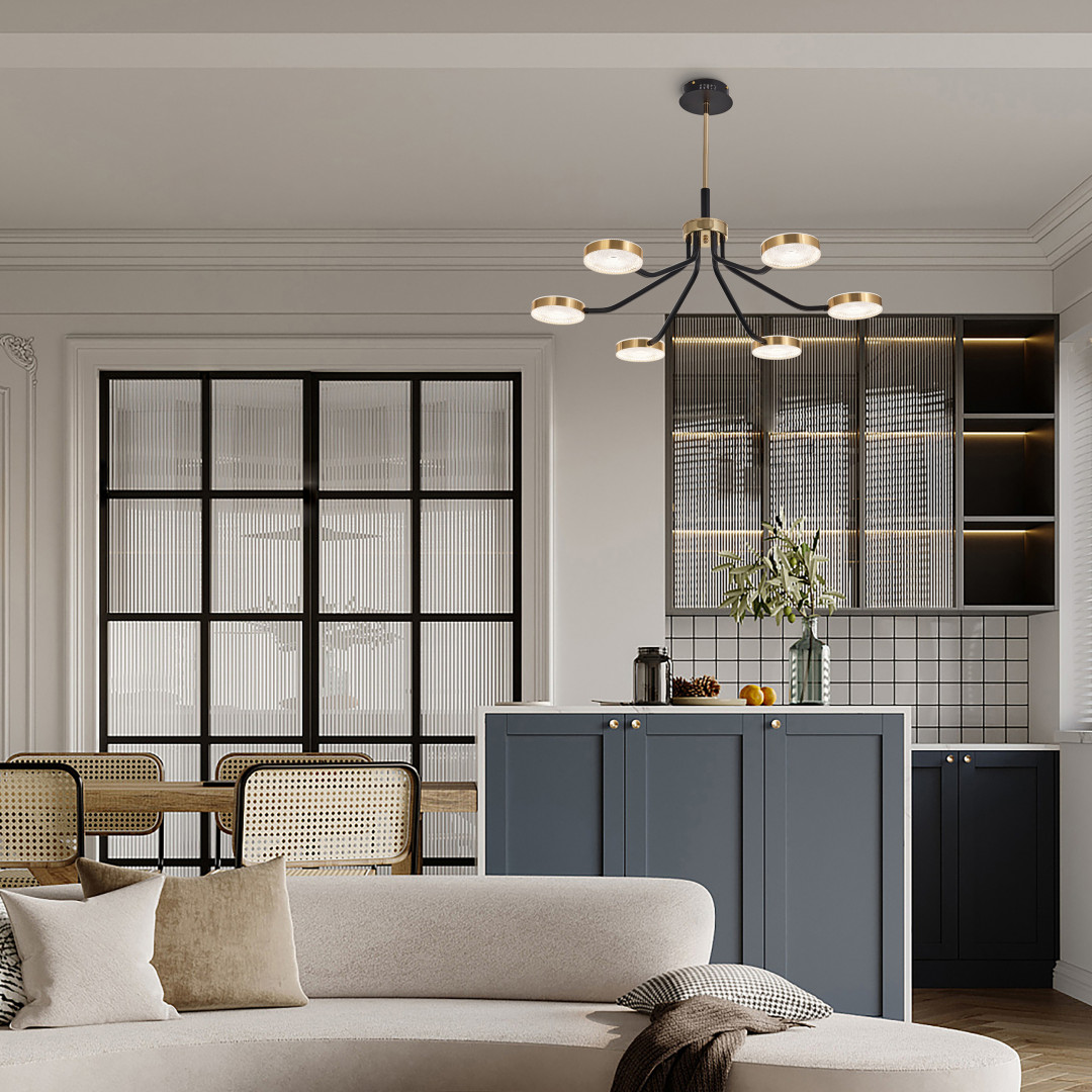 Люстра на штанге Arte Milano Ferrara 276079/6 BK/GD