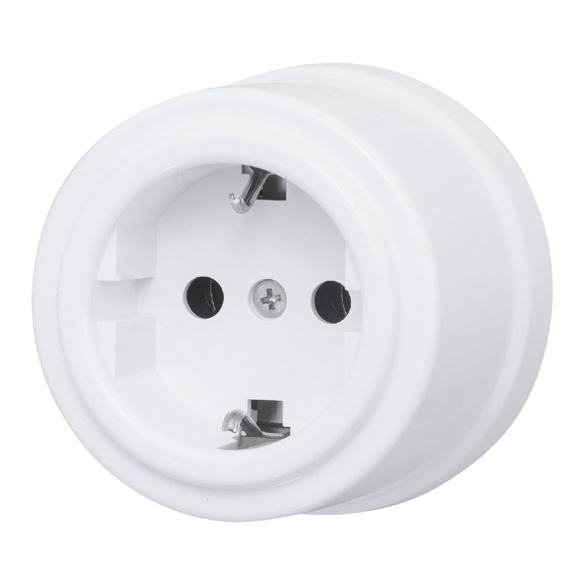 Розетка с заземляющим контактом Bironi Лизетта B1-101-21