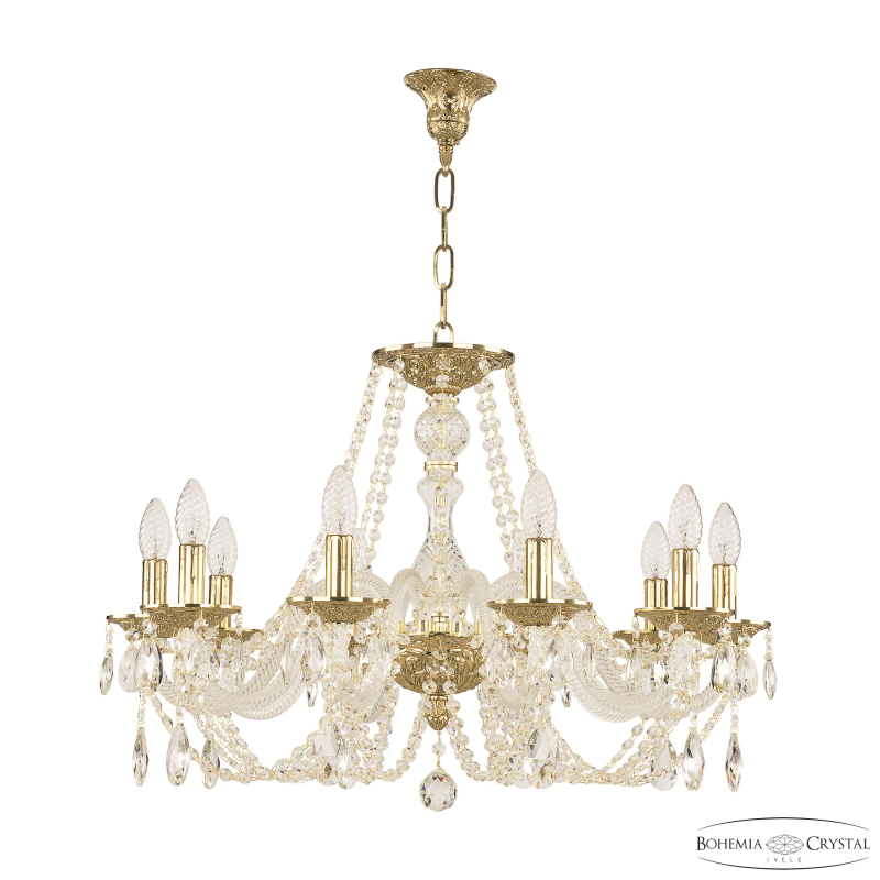 Подвесная люстра Bohemia Ivele Crystal 1601/10/240 G