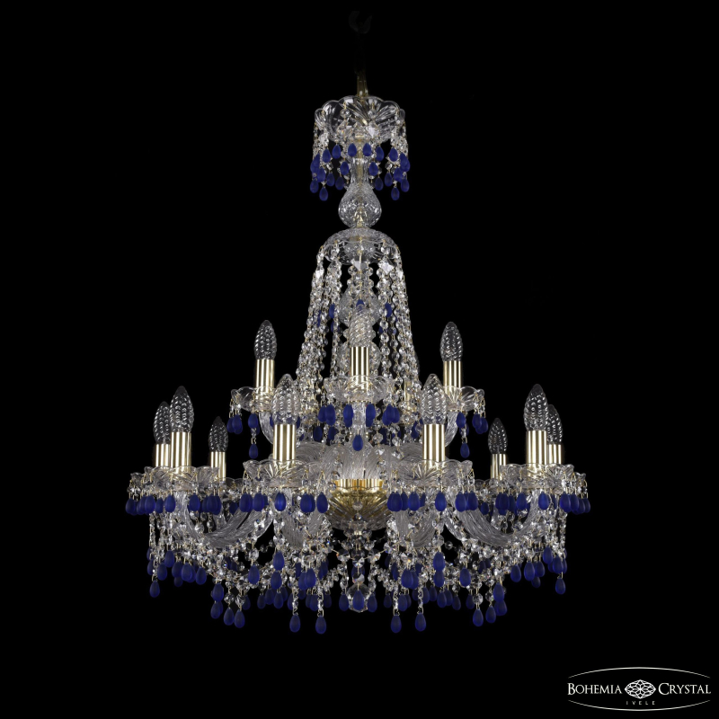 Подвесная люстра Bohemia Ivele Crystal 1410/10+5/240/XL-80 G V3001