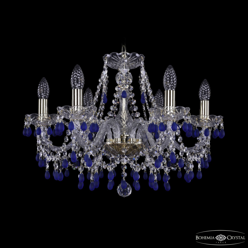 Подвесная люстра Bohemia Ivele Crystal 1410/6/195 G V3001