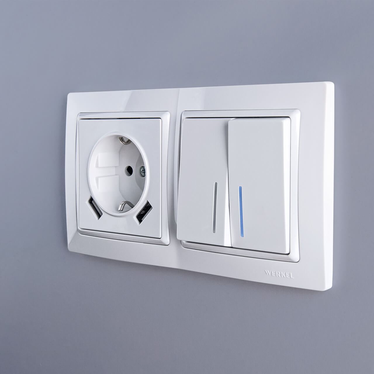 Рамка на 2 поста Werkel Snabb basic белый W0022001 4690389161346