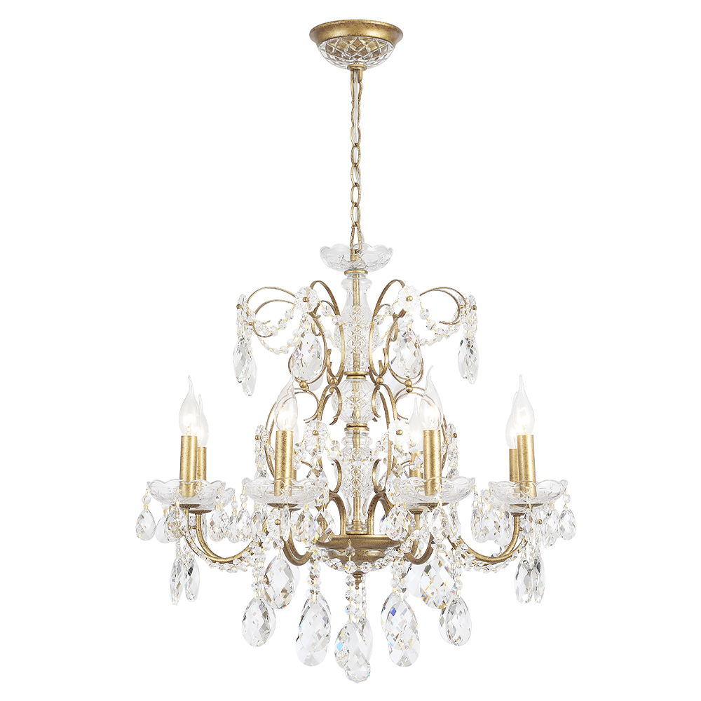 Подвесная люстра Crystal Lux ODELIS SP8 GOLD