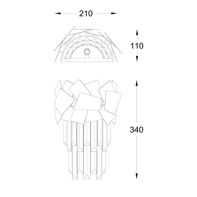 Бра Zumaline Quasar W0506-02A-B5AC
