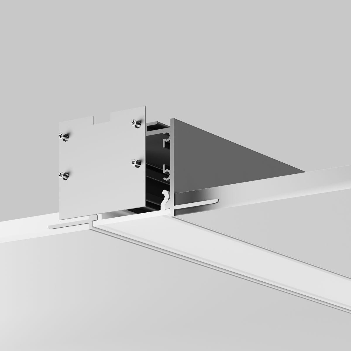 Комплект заглушек для профиля 72×36 2шт Maytoni Led Strip ALM-7236T-S-EC 642083