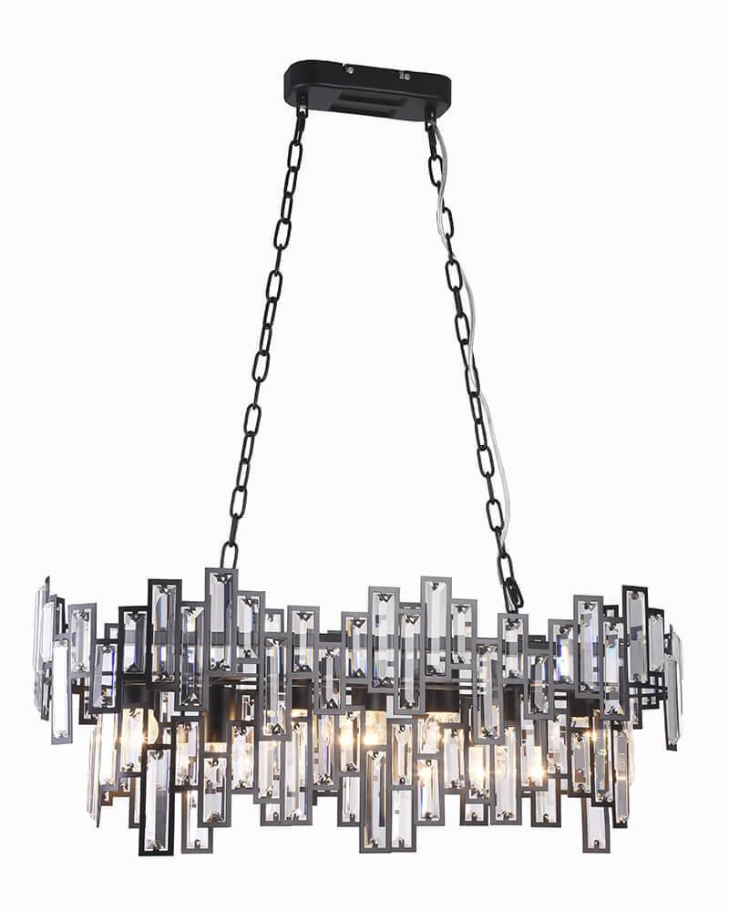 Подвесная люстра Lumien Hall Энвер 0004/7P-BK-CL