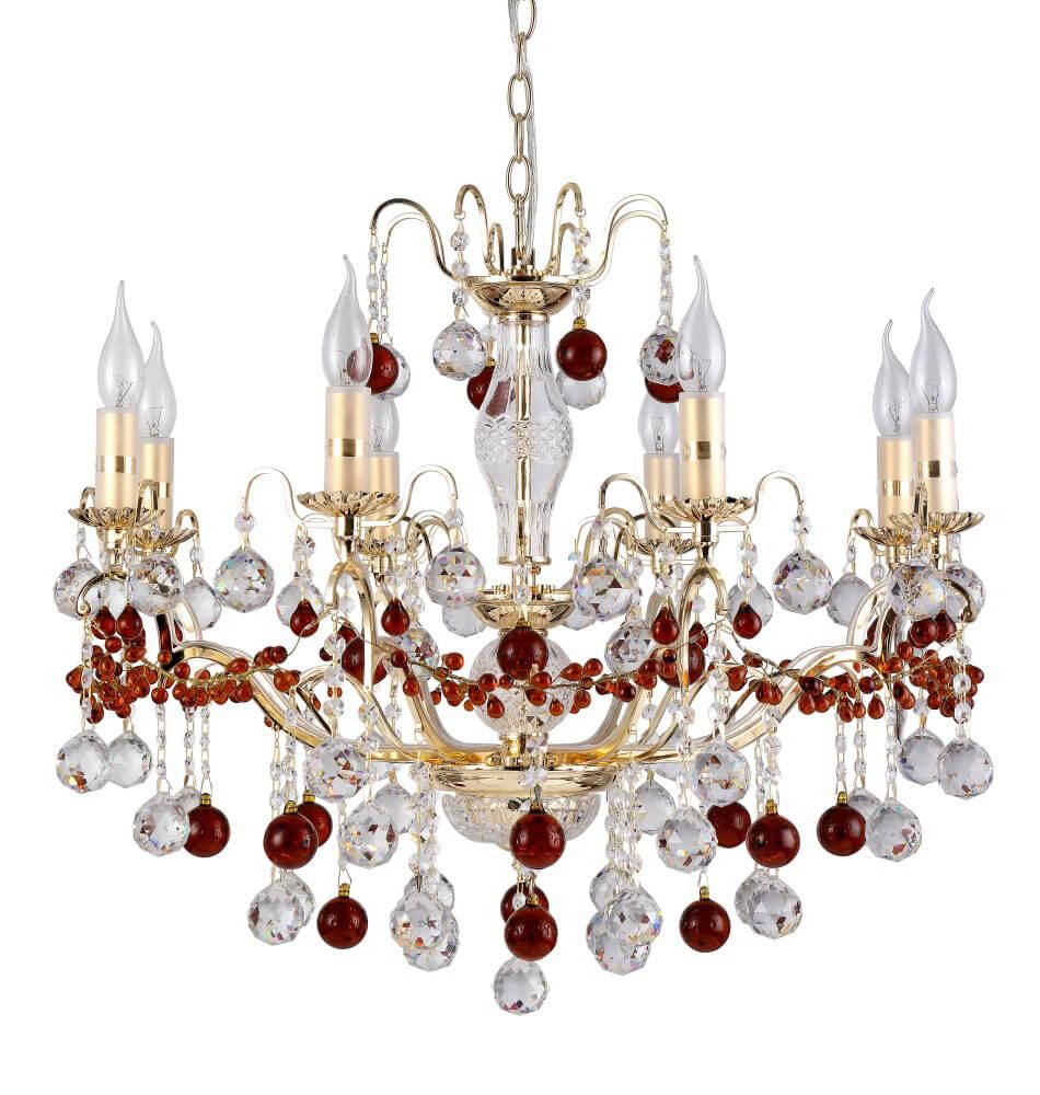 Подвесная люстра Crystal Lux FRUTA SP8 GOLD