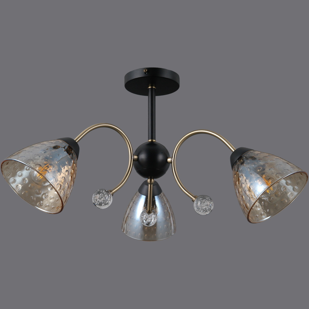 Люстра на штанге Illumico IL0230-3CSQ-29 BK AB