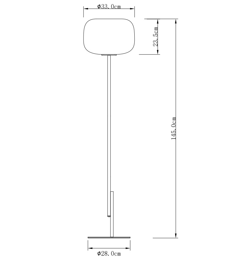 Торшер Milosh Tendence Kizzi 0912FL-1BK