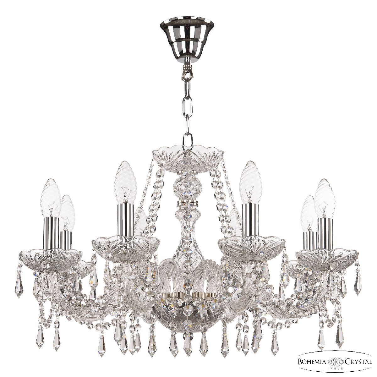 Подвесная люстра Bohemia Ivele Crystal 104/8/195 Ni