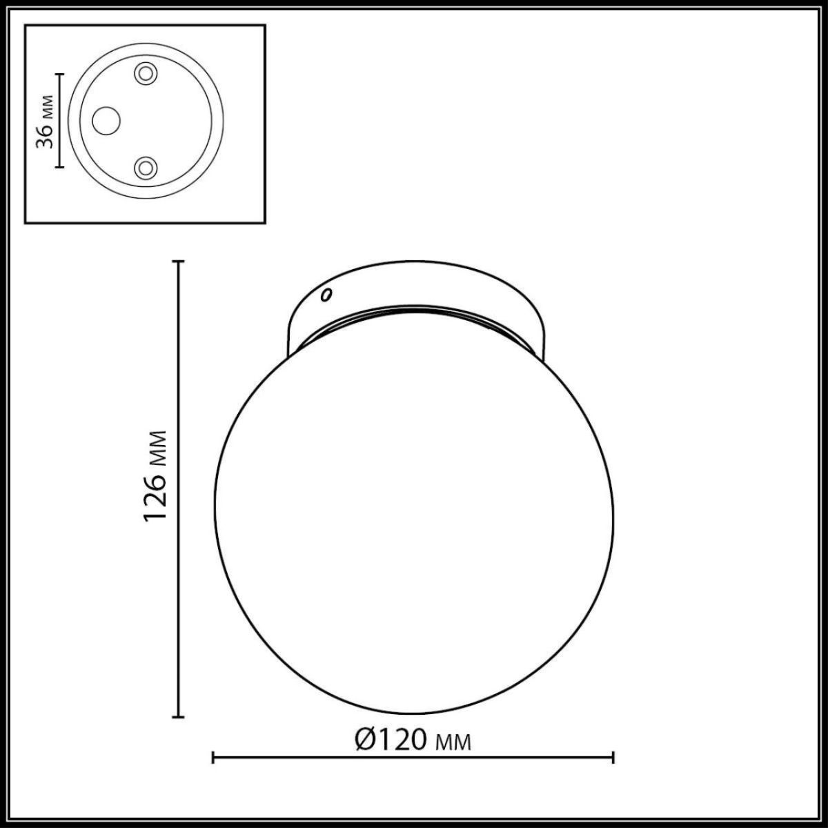 Уличный потолочный светильник Odeon Light Nature Viva 7124/1C