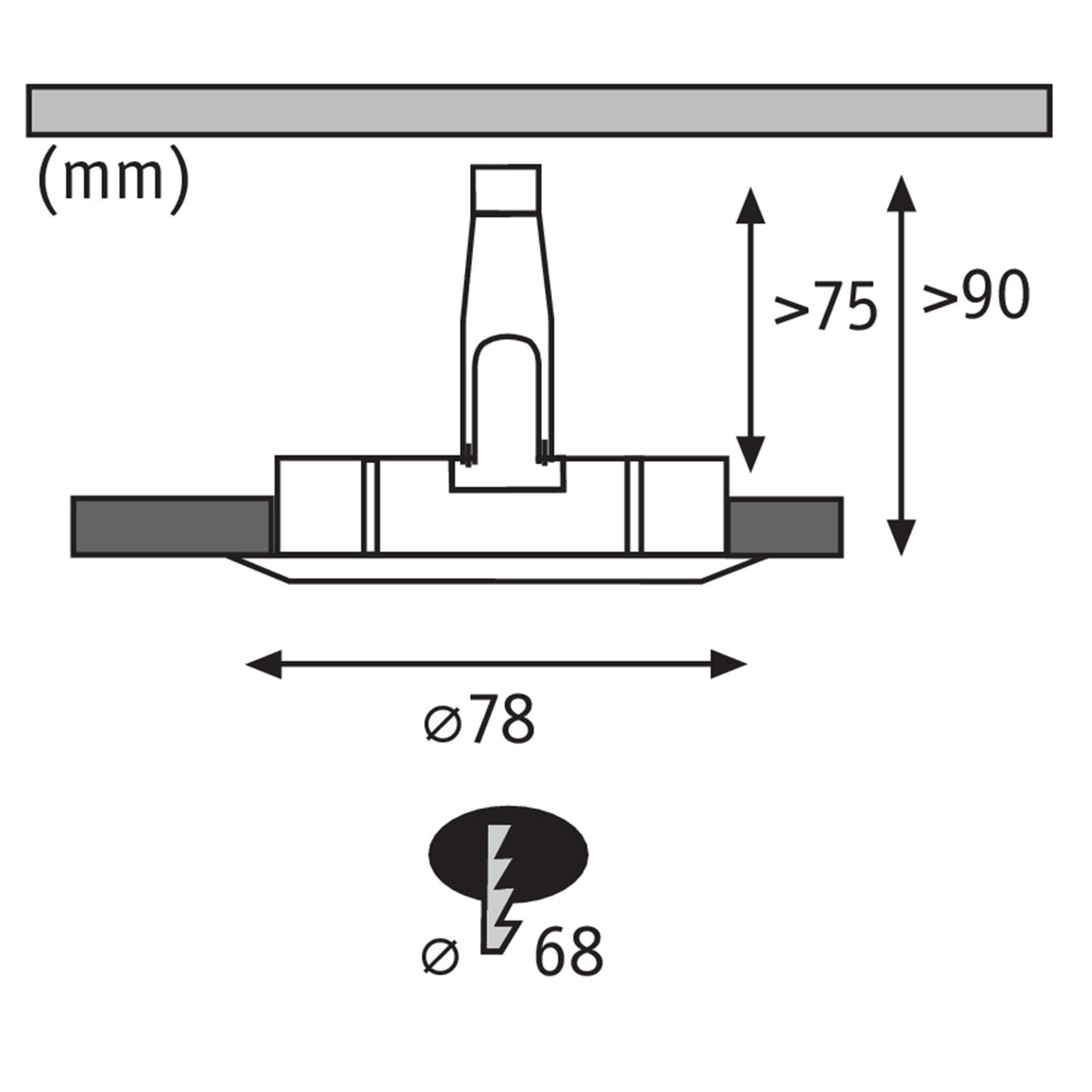 Маленький точечный светильник Paulmann Nova 93633