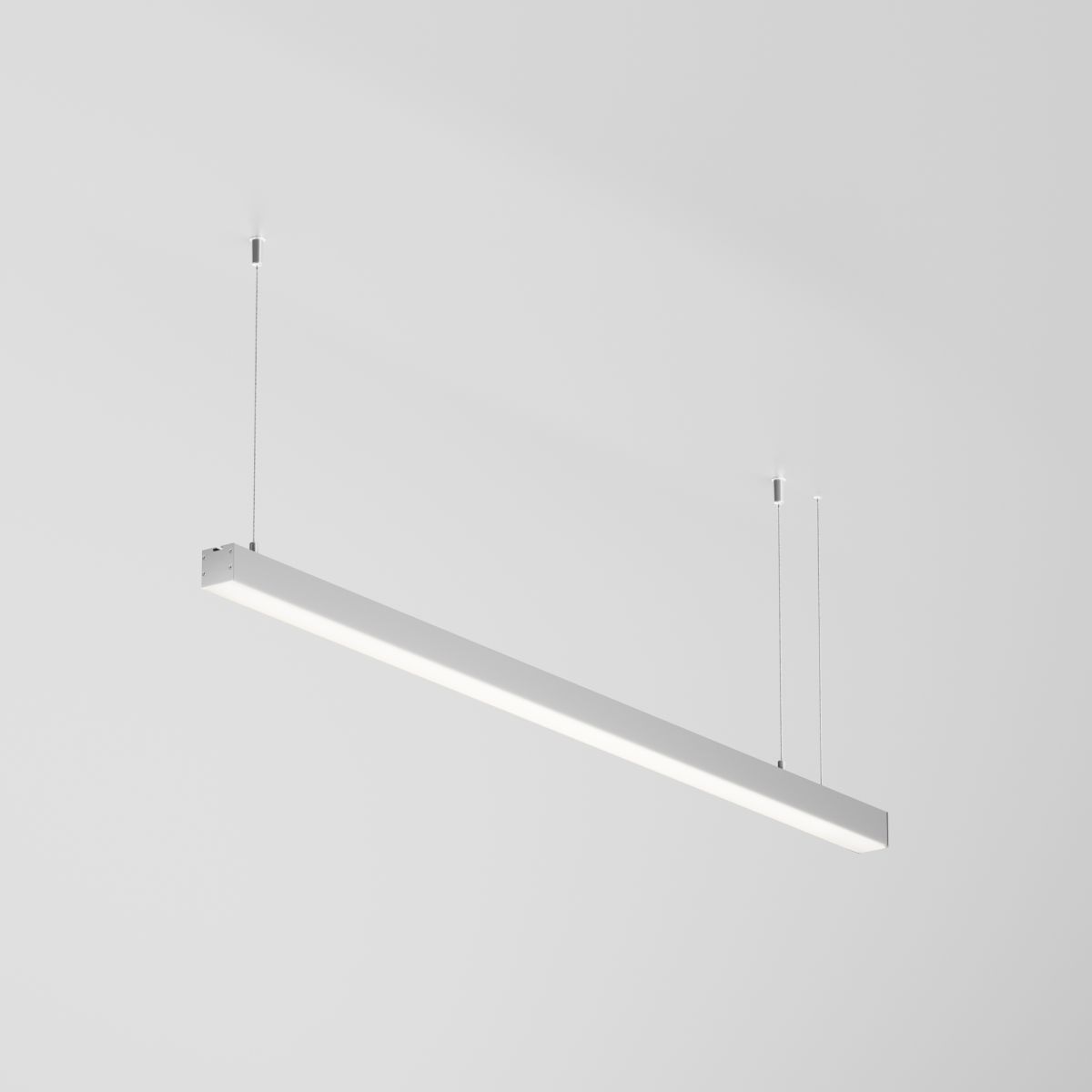Линейный подвесной светильник Maytoni Technical 4000K 35x35 (Серебро, 1 м) LL312004