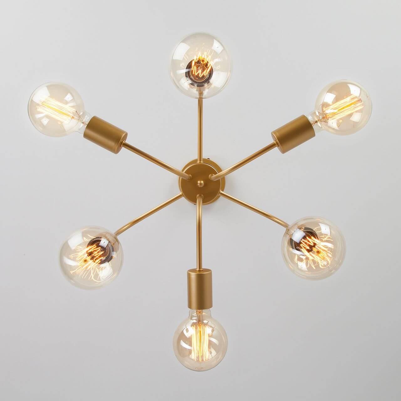 Подвесная люстра Eurosvet Avion 70058/6 золото