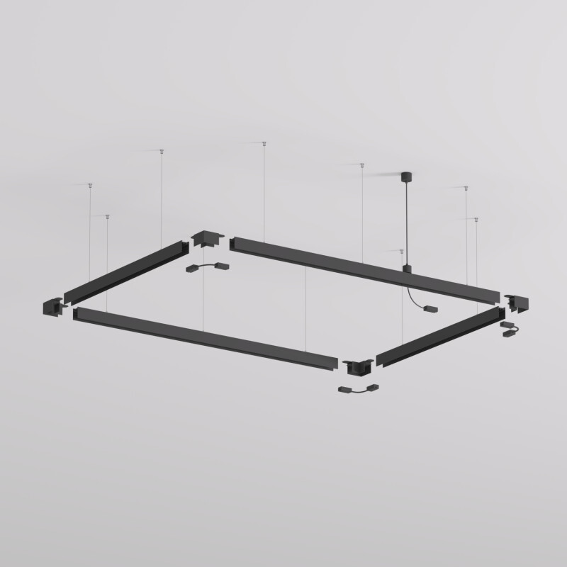 Подвод питания для подвесного монтажа трека Denkirs Smart Base TR2124-BK