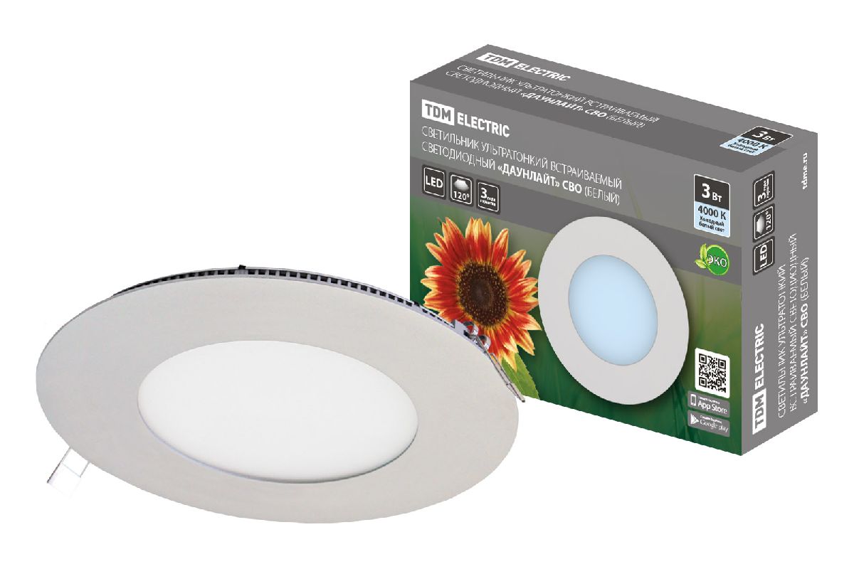 Встраиваемый светодиодный светильник TDM Electric Даунлайт СВО SQ0329-0107