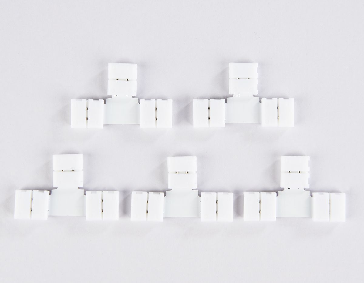 Соединитель T для светодиодной ленты 5050 12/24V (2 конт.) GS6951 (5шт) Ambrella Light Illumination GS6951