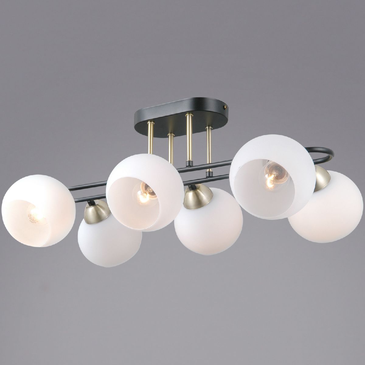 Потолочная люстра Illumico IL0790-6CSQ-25 BK AB TRENTO