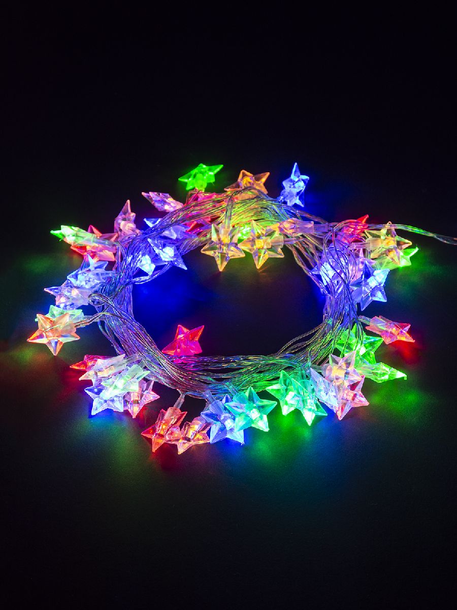 Светодиодная гирлянда TDM Electric Звездочки 250V разноцветная 8 режимов SQ0361-0049