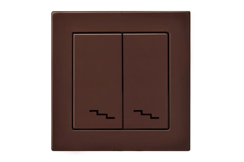 Переключатель двухклавишный Liregus Epsilon 28-139