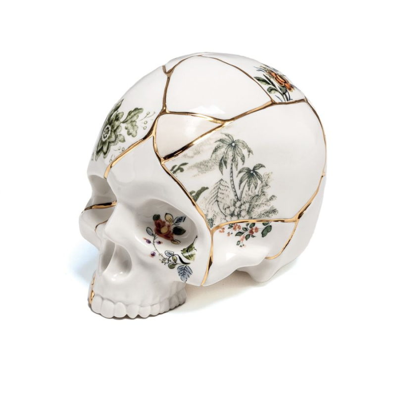 Статуэтка Skull Seletti Kintsugi  09943