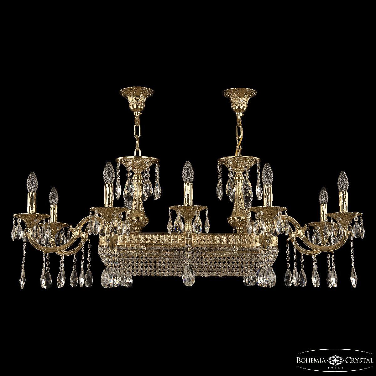 Подвесная люстра Bohemia Ivele Crystal 72153/10/250/600 G