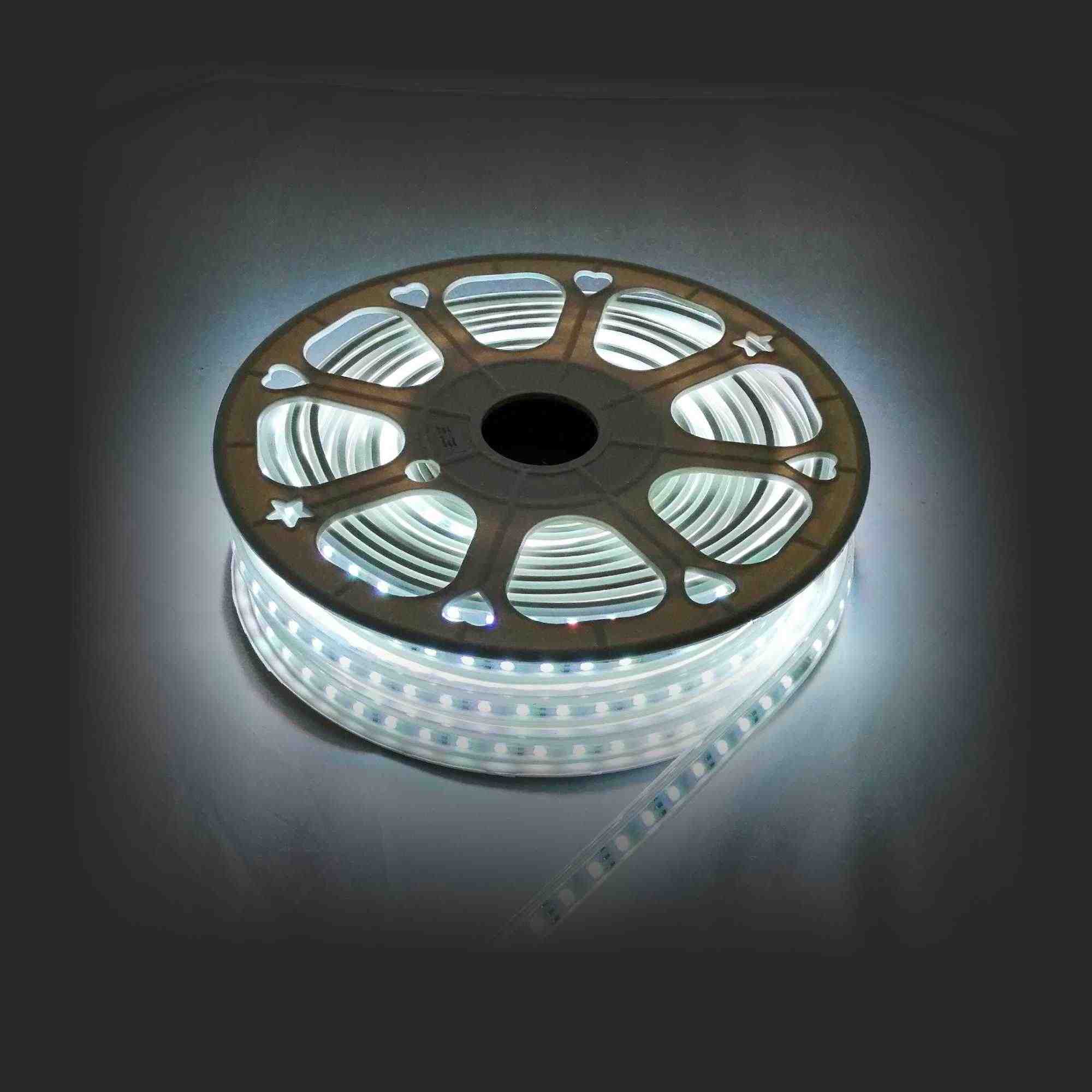 Светодиодная лента Apeyron 220В 12Вт/м smd5050 60д/м IP65 25м с аксессуарами RGB 10-50