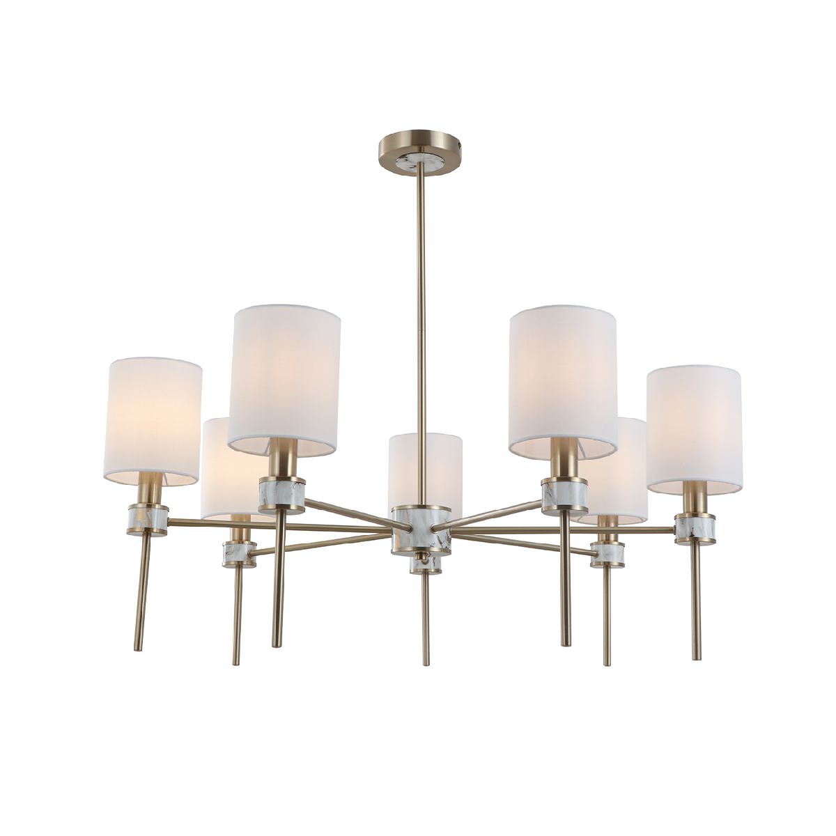 Люстра на штанге Indigo Poesia 13035/8R Brass V000578